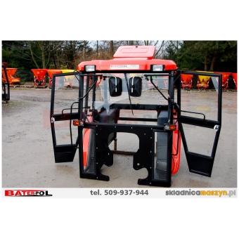 6.Kabina C-330 NAGLAK dach i błotniki z tworzywa, halogeny LED w cenie, drzwi na koło, 